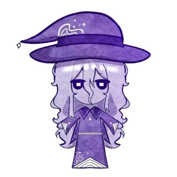 Chibi do sx5 em estilo roxo